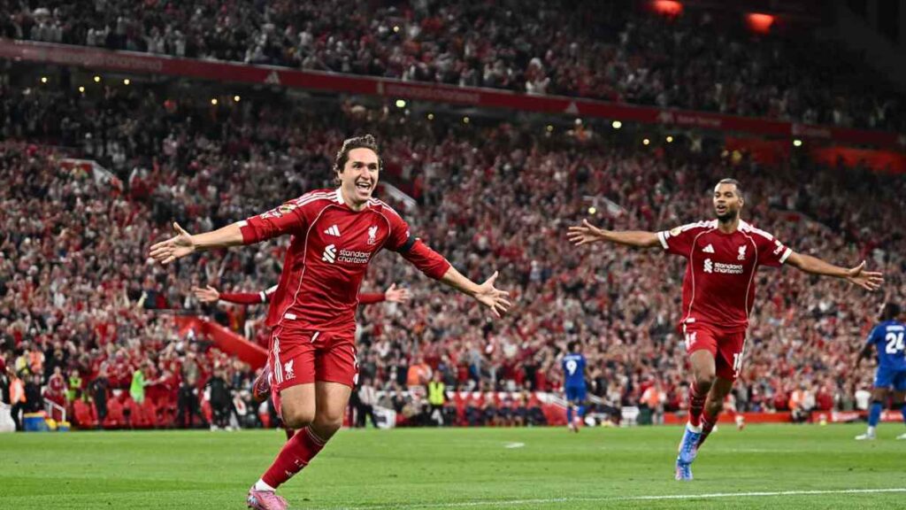 Liverpool beat Bournemouth 4–2 in Premier League opener with Chiesa & Salah’s late goals