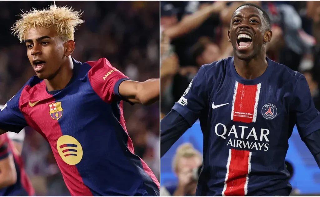 Lamine Yamal Takes on Ousmane Dembele: Barcelona and PSG Gear Up for 2025-26 Champions League Showdown
