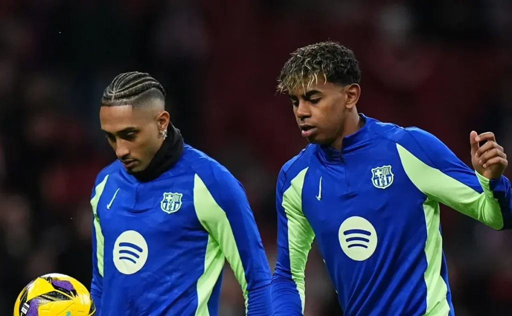 Barcelona Duo Likely to Miss 2025 Ballon d’Or Gala as Lamine Yamal and Raphinha Vie for Award