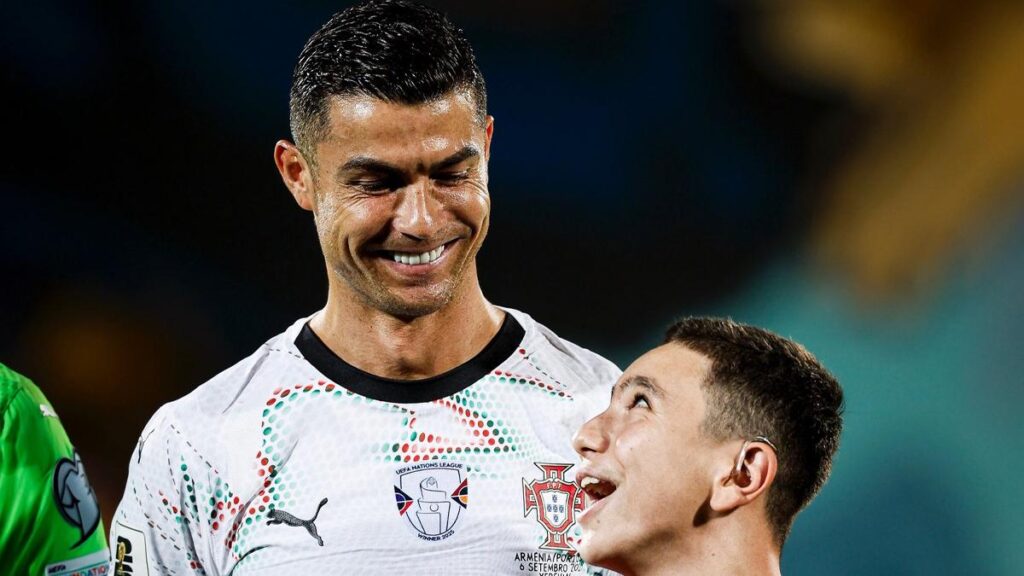 Cristiano Ronaldo Forms Heartwarming Friendship with Young Boy from Armenia