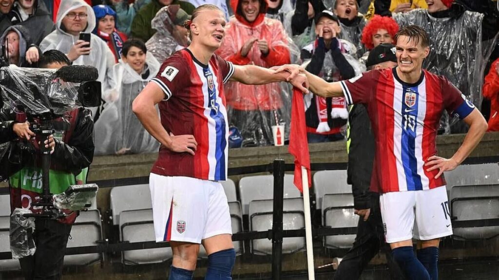Haaland Shares Training Snapshot with Ødegaard Ahead of Upcoming Game for Norway