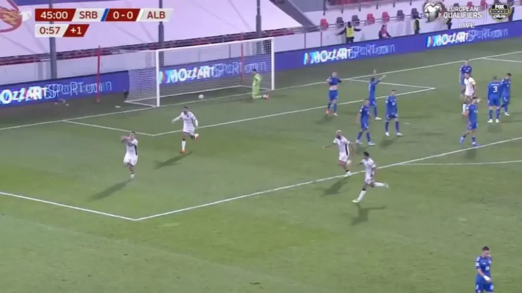 Manaj Ignites Tension by Making Double-Headed Eagle Gesture to Serbian Fans After Scoring
