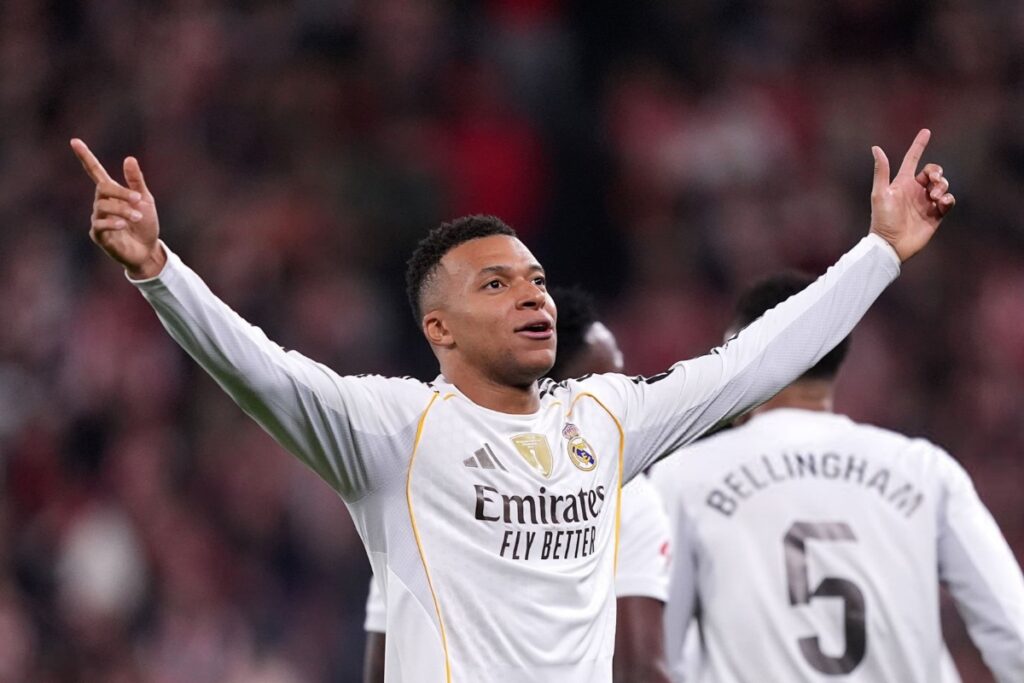 Mbappe’s Double Powers Real Madrid to Victory Over Athletic Bilbao