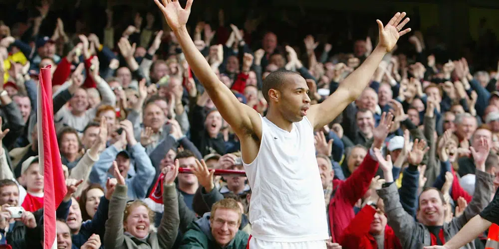Thierry Henry Scores Hat-Trick Against Liverpool