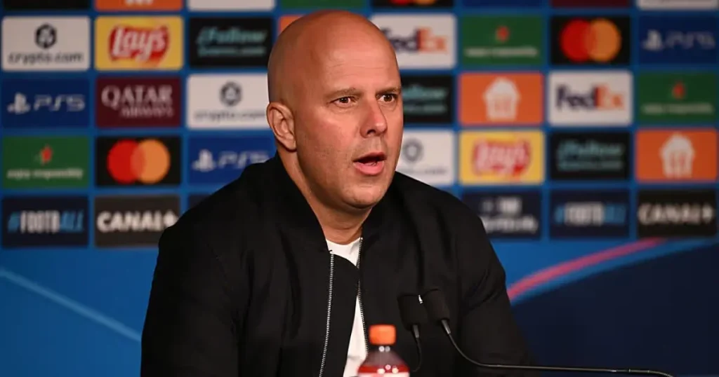 പിഎസ്ജി മത്സരത്തിന് മുമ്പ് ലിവർപൂളിന്റെ തന്ത്രങ്ങൾ വ്യക്തമാക്കി ആർനെ സ്ലോട്ട് പിഎസ്ജി മത്സരത്തിന് മുമ്പ് ലിവർപൂളിന്റെ തന്ത്രങ്ങൾ വ്യക്തമാക്കി ആർനെ സ്ലോട്ട്