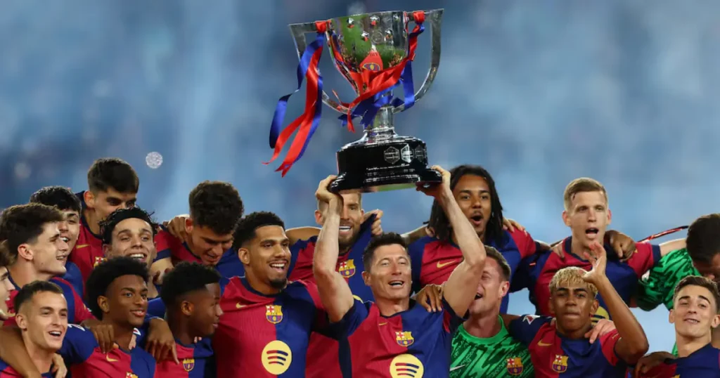 La Liga: रियल मैड्रिड के अंक गंवाने पर रविवार को खिताब जीत सकता है बार्सिलोना