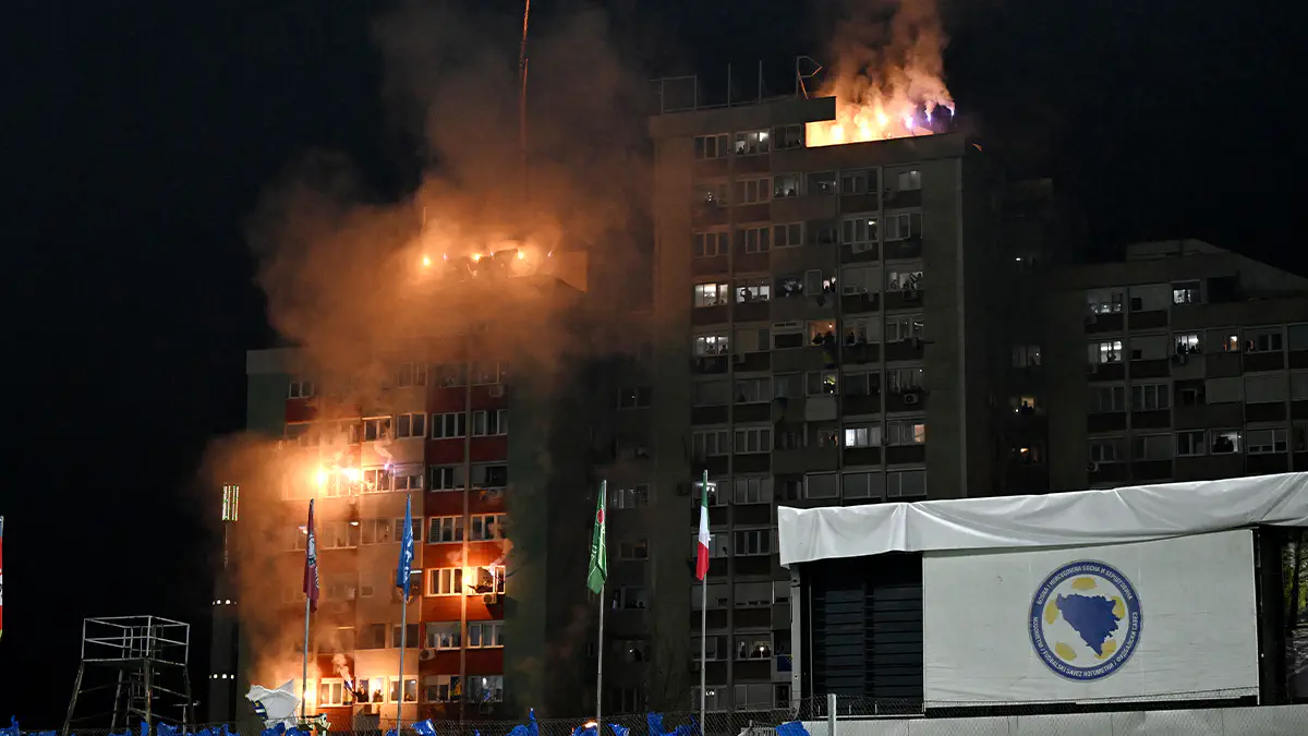 A historic night! All of Bosnia and Herzegovina celebrates relentlessly after stunning Italy and qualifying for the World Cup