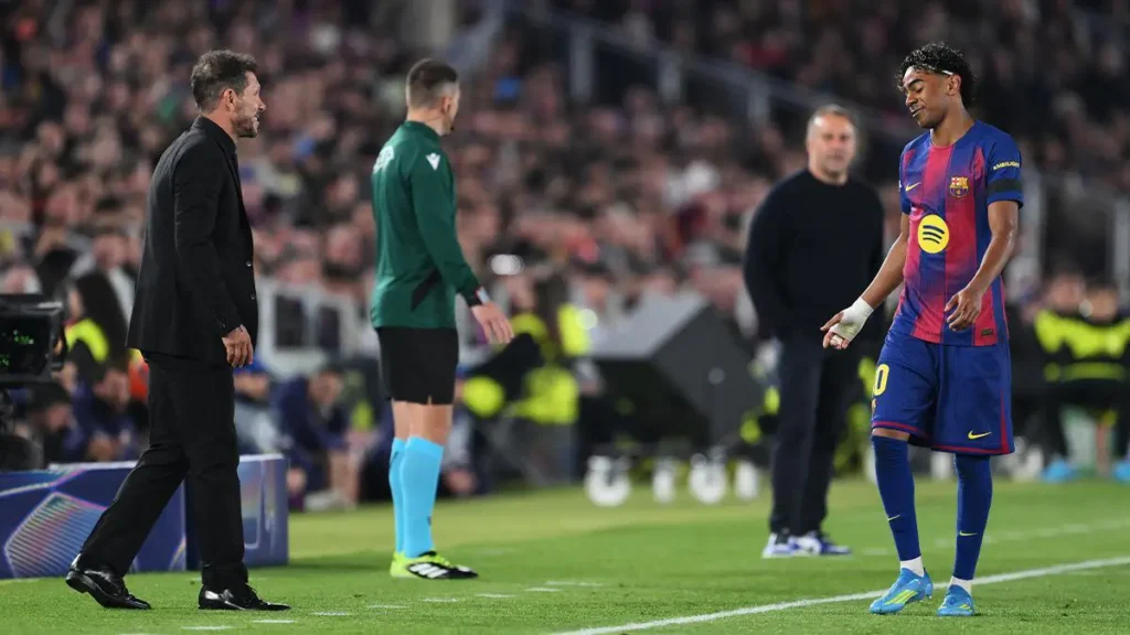 Lamine Yamal issues challenge to Diego Simeone before second leg Lamine Yamal issues challenge to Diego Simeone before second leg