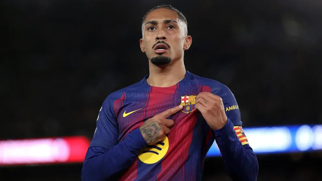 Raphinha travels to Madrid for Champions League match with Atlético