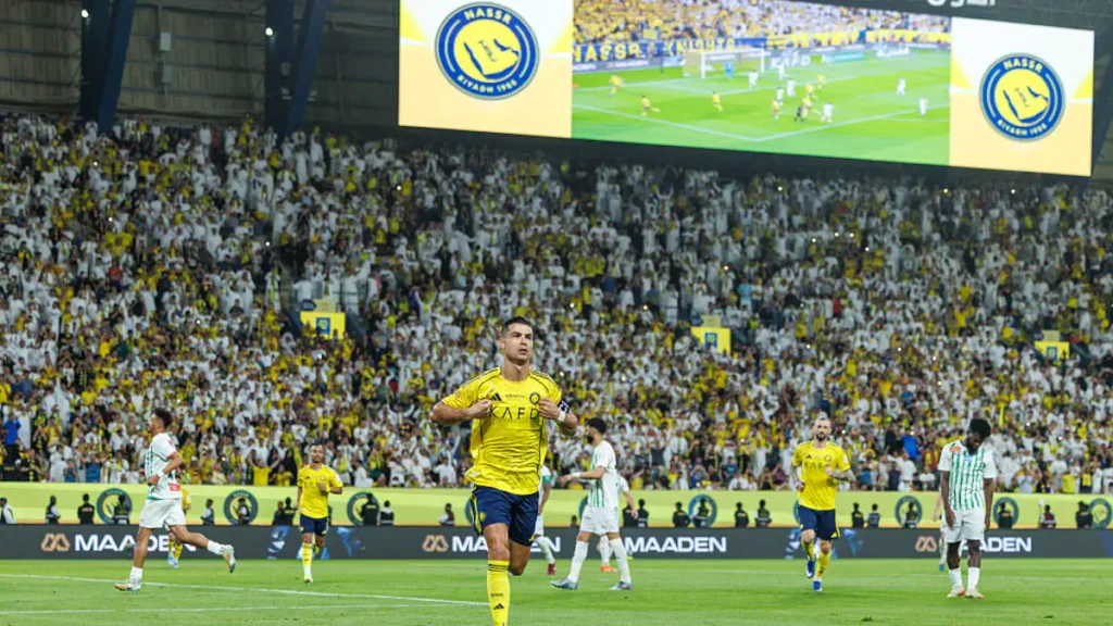 Ronaldo Scores Two Goals Against Al-Najma, Approaching 1,000 Career Goals