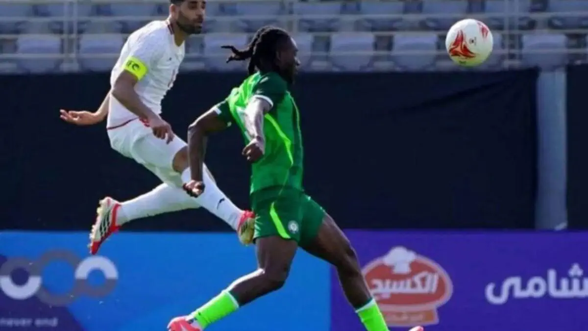 Super Eagles Held to 2-2 Draw by Jordan as Iwobi Sees Red