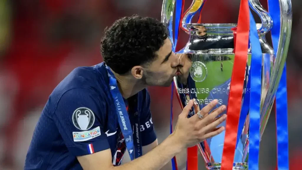 Achraf Hakimi Makes History as Most Decorated African Football Player After PSG Champions League Victory