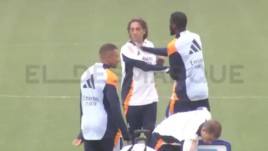 Antonio Rüdiger Slaps Real Madrid Staff Member During Training