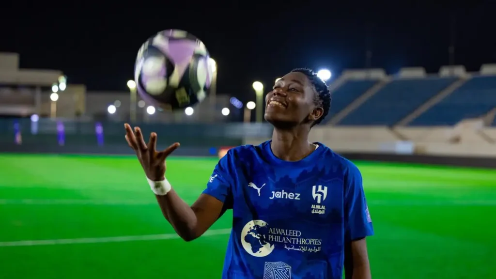 Asisat Oshoala Scores Hat-Trick to Propel Al Hilal Women into Saudi Women’s Cup Final