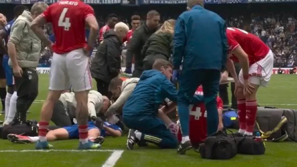 Chelsea Player Carried Off on Stretcher in First Half Against Nottingham Forest
