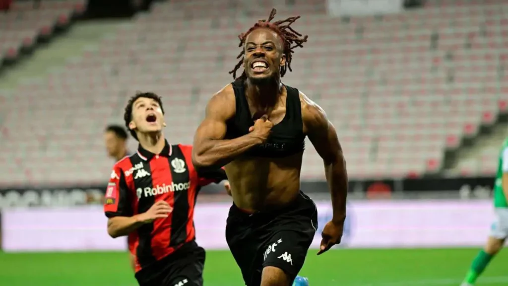 Elye Wahi’s Late Goals Help Nice Beat Saint-Étienne and Secure Ligue 1 Safety