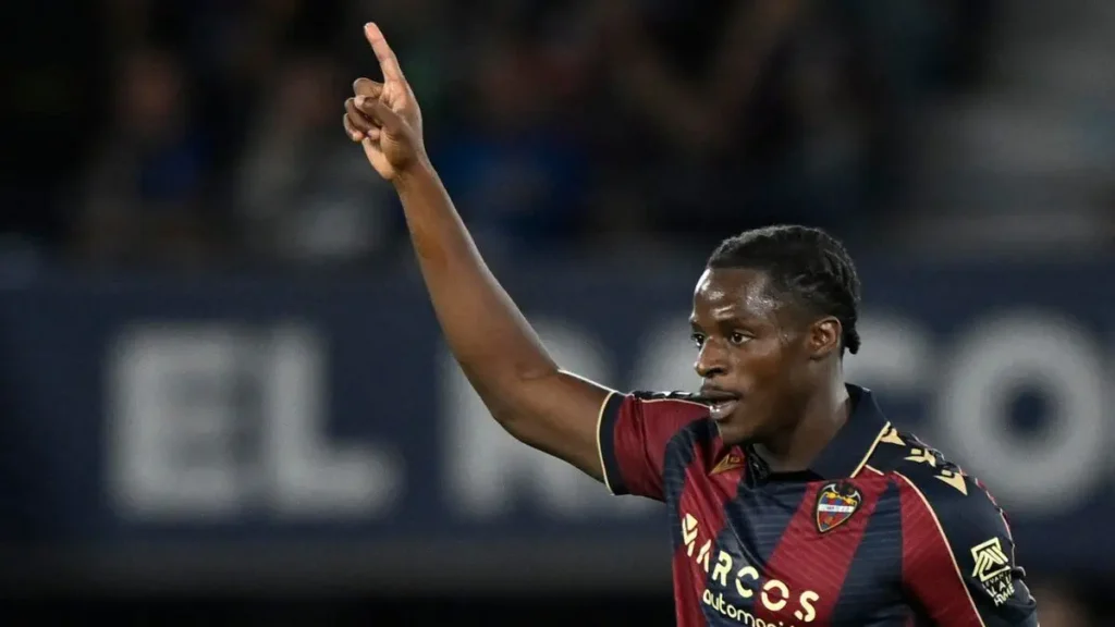 Etta Eyong Nets Late Winner, Helping Levante Fight for Survival Against Osasuna