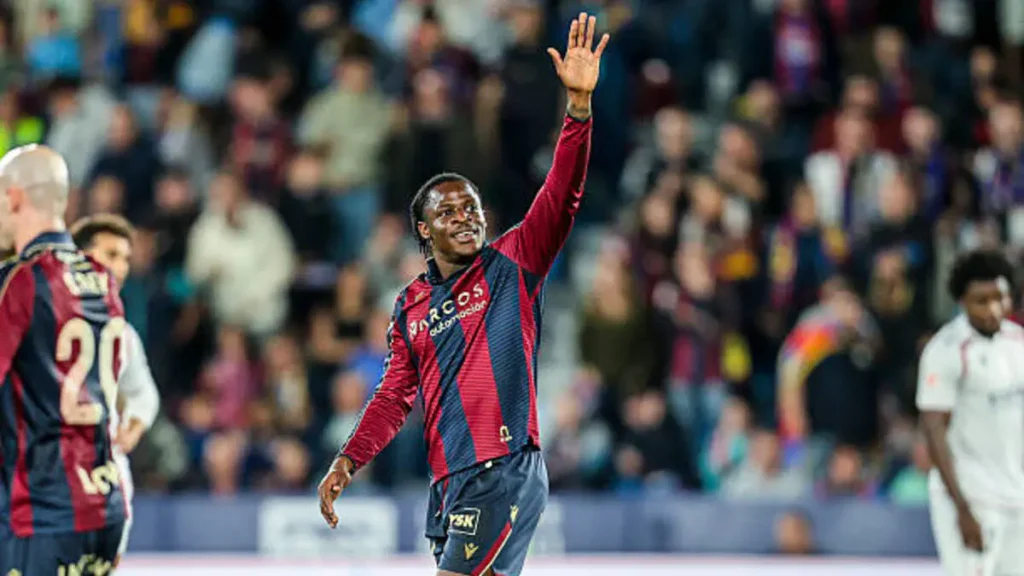 Karl Etta-Eyong breaks his goal drought in La Liga