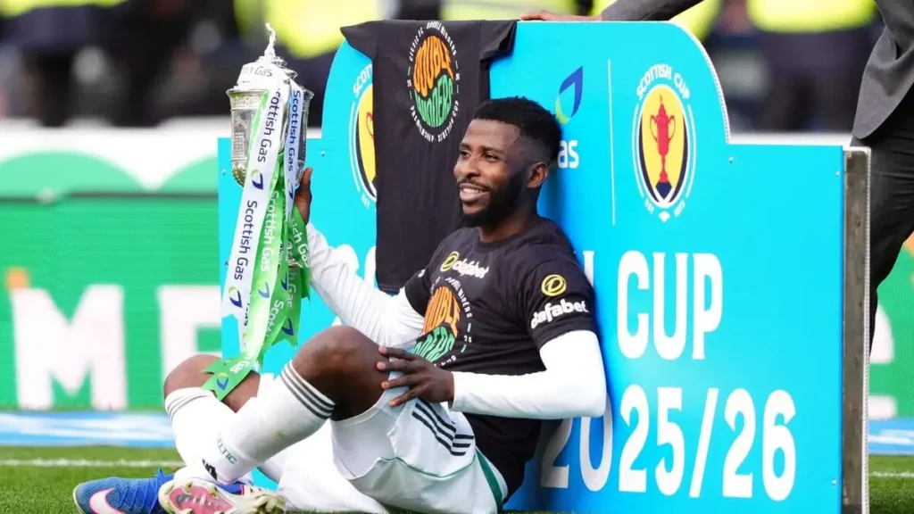 Kelechi Iheanacho nets a goal in Celtic’s victory over Dunfermline Athletic for the Scottish FA Cup win Kelechi Iheanacho nets a goal in Celtic’s victory over Dunfermline Athletic for the Scottish FA Cup win