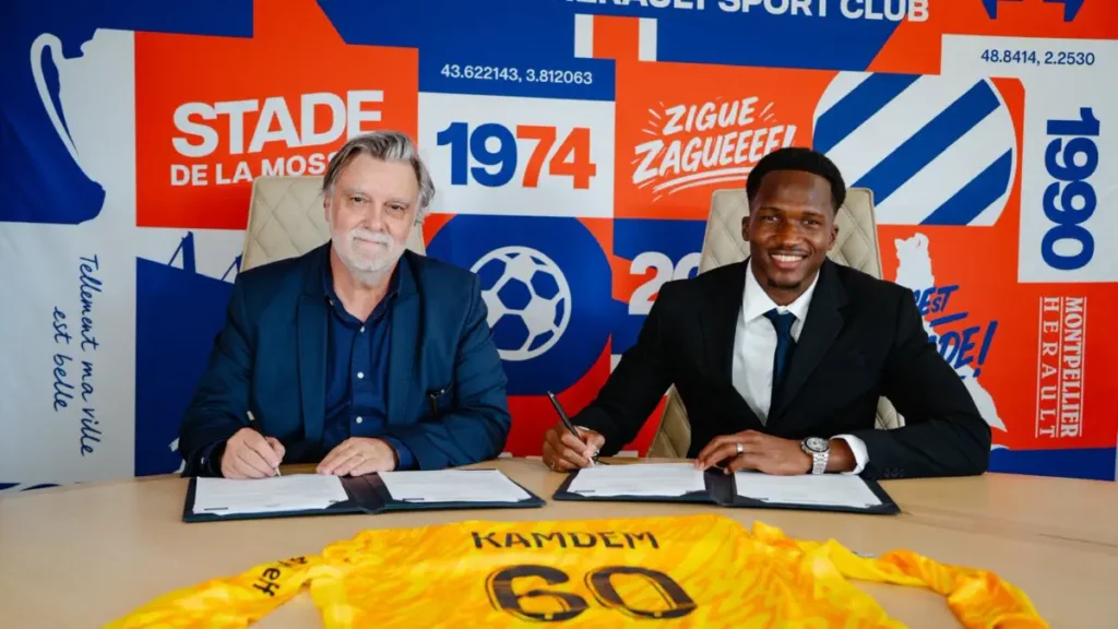 Kevin Kamdem signs professional contract with Montpellier HSC