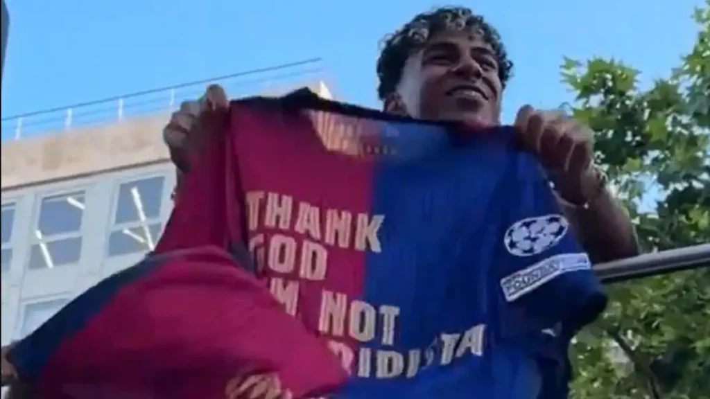 Lamine Yamal’s Controversial Celebration After La Liga Win: “Thank God I’m not a Real Fan”