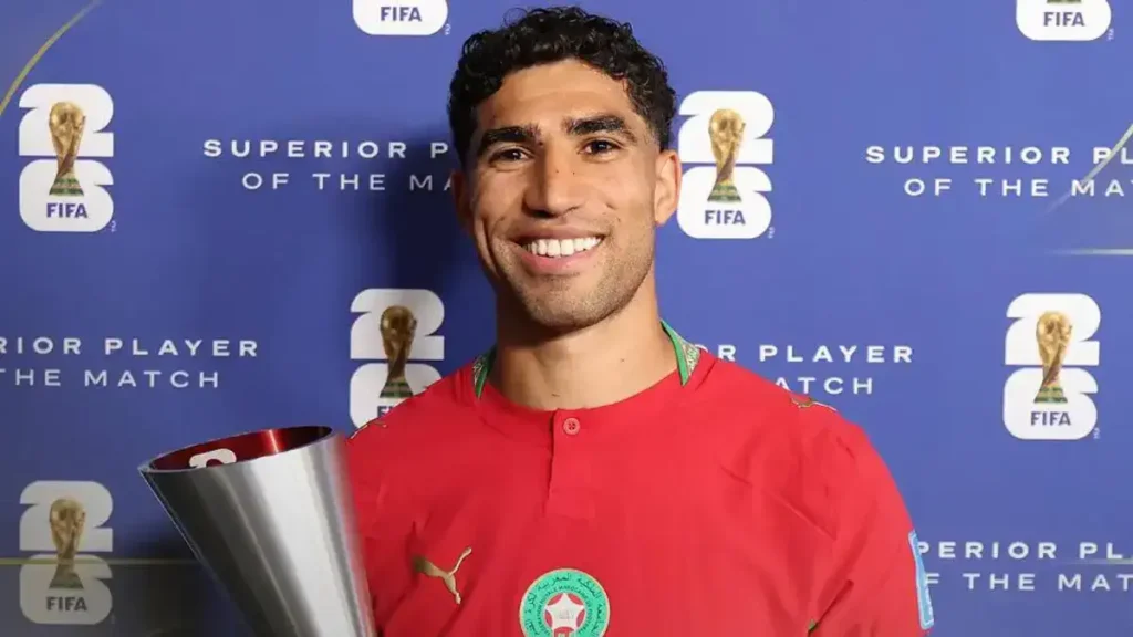 Achraf Hakimi Earns Man of the Match in Morocco’s Win Against Haiti