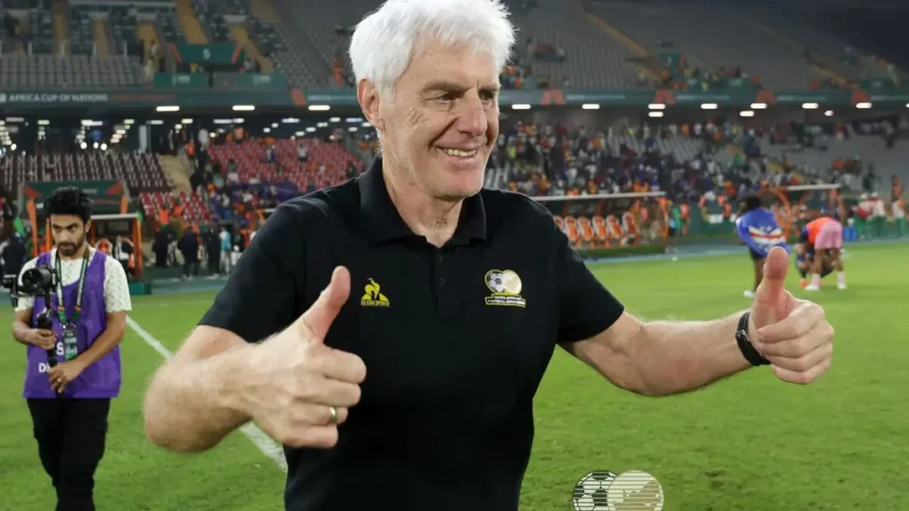 Bafana Bafana coach Hugo Broos reflects on his playing days upon arriving in Mexico