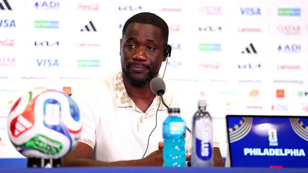 Emerse Faé celebrates Ivory Coast’s success at the 2026 World Cup