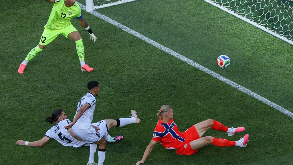 Erling Haaland Scores His First Goal in the World Cup
