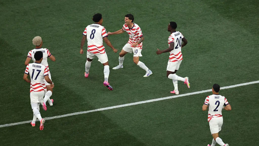 For the first time in 24 years, the U.S. scores two first-half goals in the World Cup.