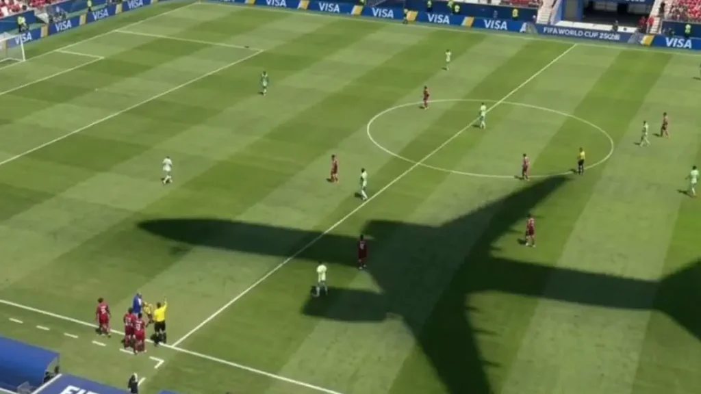 Giant Shadow from Qatar vs. Switzerland Match Revealed