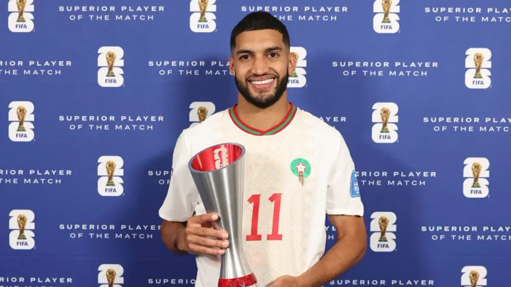 Ismaël Saibari named Man of the Match in Morocco’s victory over Scotland
