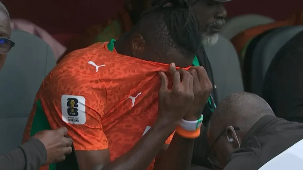Ivory Coast Star Breaks Down in Tears After Injury During Match Against Germany