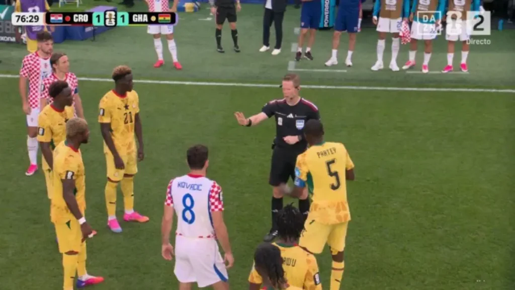 Referee’s Controversial Call Awards Disputed Ghana Goal Against Croatia