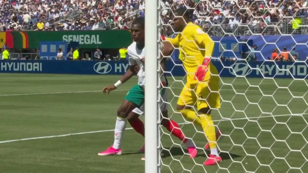 Referee’s error costs Senegal an open goal in World Cup match. Referee’s error costs Senegal an open goal in World Cup match.