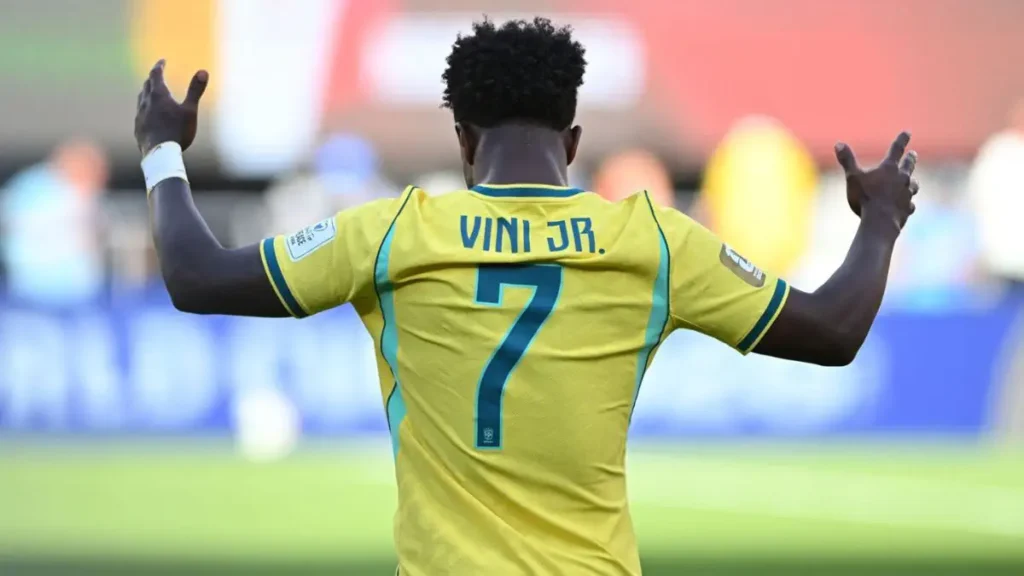 Vinicius Hits Milestone Goal for Brazil in Win Over Morocco